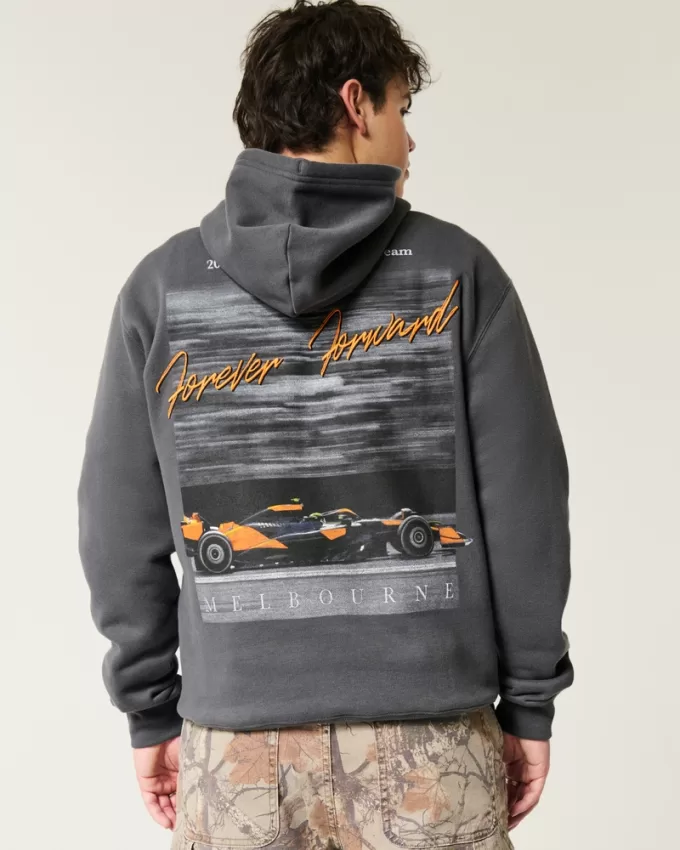 Relaxed McLaren Forever Forward Graphic Hoodie,Relaxed McLaren Forever Forward Graphic Hoodie
