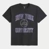 Relaxed New York University Graphic Tee,Relaxed New York University Graphic Tee