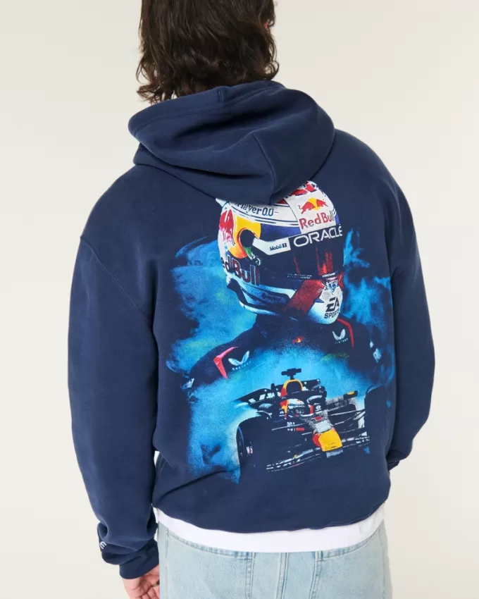 Relaxed Red Bull Oracle Racing Graphic Hoodie,Relaxed Red Bull Oracle Racing Graphic Hoodie