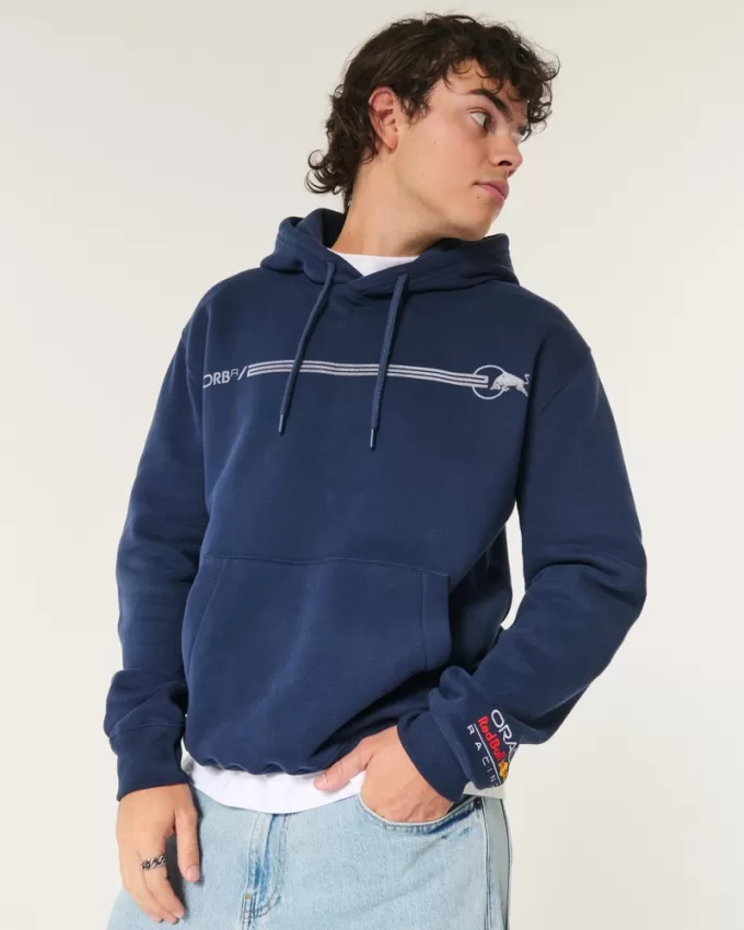 Relaxed Red Bull Oracle Racing Graphic Hoodie,Relaxed Red Bull Oracle Racing Graphic Hoodie