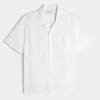 Relaxed Short-Sleeve Button-Through Shirt,Relaxed Short-Sleeve Button-Through Shirt