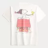 Relaxed Snoopy Graphic Tee,Relaxed Snoopy Graphic Tee