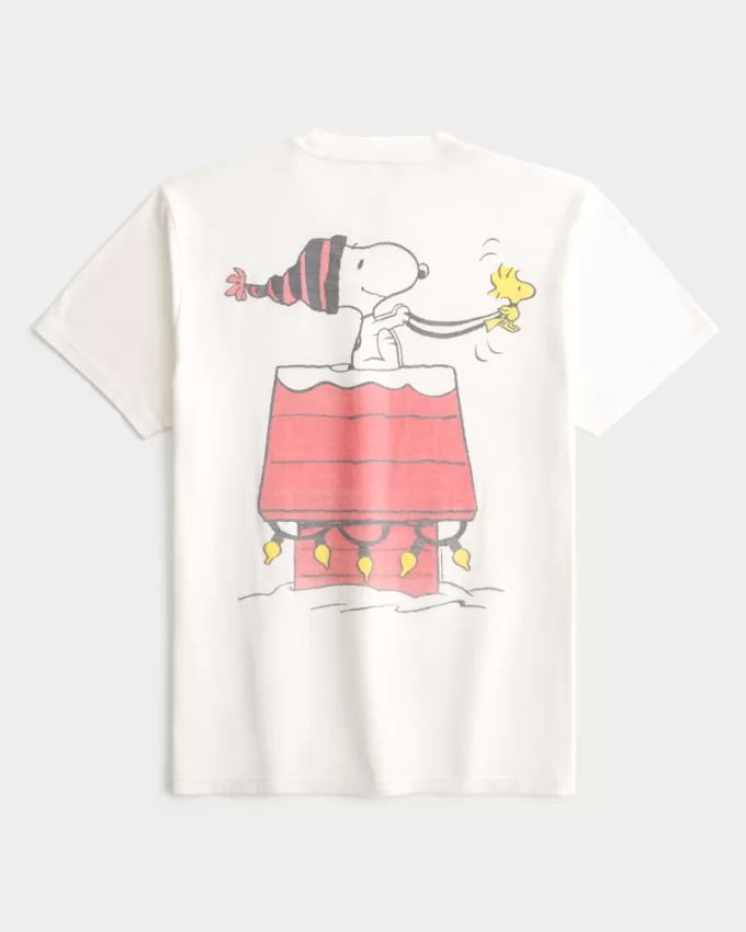 Relaxed Snoopy Graphic Tee,Relaxed Snoopy Graphic Tee
