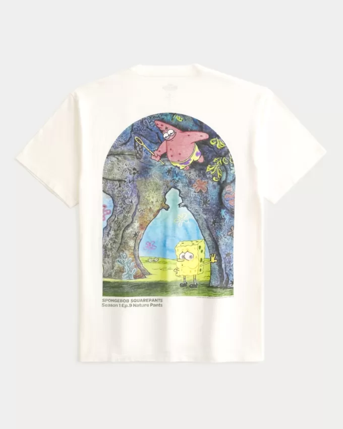 Relaxed SpongeBob SquarePants Graphic Tee,Relaxed SpongeBob SquarePants Graphic Tee