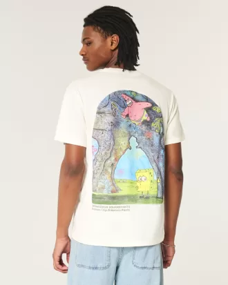 Relaxed SpongeBob SquarePants Graphic Tee,Relaxed SpongeBob SquarePants Graphic Tee