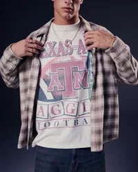 Relaxed Texas A&M Aggies Football Graphic Tee,Relaxed Texas A&M Aggies Football Graphic Tee