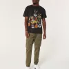 Relaxed Twill Cargo Joggers,Relaxed Twill Cargo Joggers