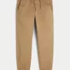 Relaxed Twill Joggers,Relaxed Twill Joggers