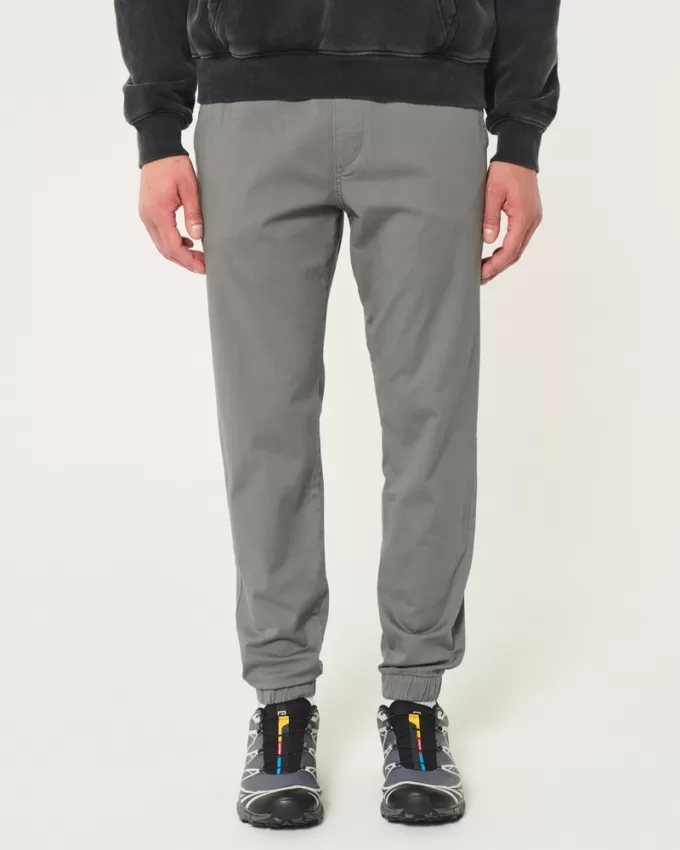 Relaxed Twill Joggers,Relaxed Twill Joggers