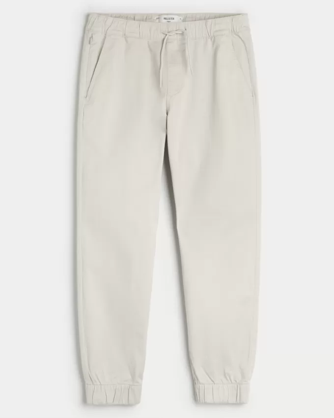 Relaxed Twill Joggers,Relaxed Twill Joggers