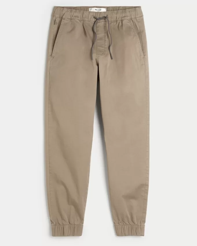 Relaxed Twill Joggers,Relaxed Twill Joggers