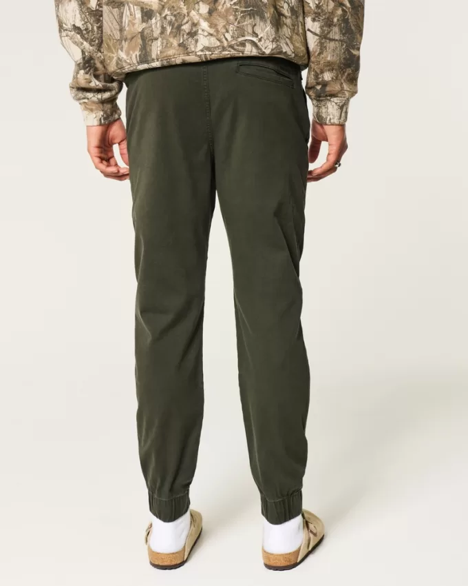 Relaxed Twill Joggers,Relaxed Twill Joggers