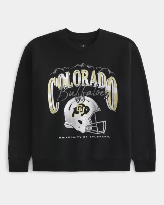 Relaxed University of Colorado Buffaloes Graphic Crew Sweatshirt,Relaxed University of Colorado Buffaloes Graphic Crew Sweatshirt