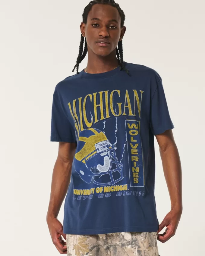 Relaxed University of Michigan Wolverines Graphic Tee,Relaxed University of Michigan Wolverines Graphic Tee