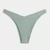 Ribbed High-Leg Cheekiest Bikini Bottom,Ribbed High-Leg Cheekiest Bikini Bottom