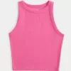 Ribbed High-Neck Tank,Ribbed High-Neck Tank