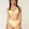 Ribbed High-Waist Bikini Bottom,Ribbed High-Waist Bikini Bottom