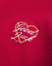 Ribbed Lunar New Year Graphic Half-Zip Top,Ribbed Lunar New Year Graphic Half-Zip Top