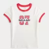 Ribbed Miami Graphic Baby Tee,Ribbed Miami Graphic Baby Tee