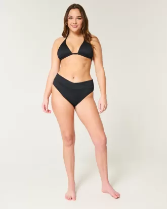 Ribbed Multi-Way Triangle Bikini Top,Ribbed Multi-Way Triangle Bikini Top