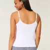 Ribbed Notch Henley Cami,Ribbed Notch Henley Cami