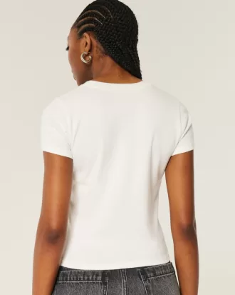 Ribbed Olivia Rodrigo So American Graphic Baby Tee,Ribbed Olivia Rodrigo So American Graphic Baby Tee