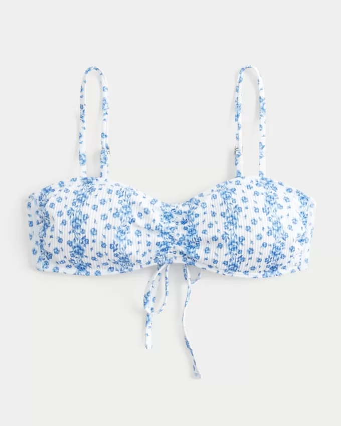 Ribbed Scoop Bikini Top,Ribbed Scoop Bikini Top