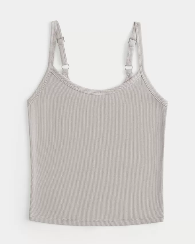 Ribbed Scoop Cami,Ribbed Scoop Cami