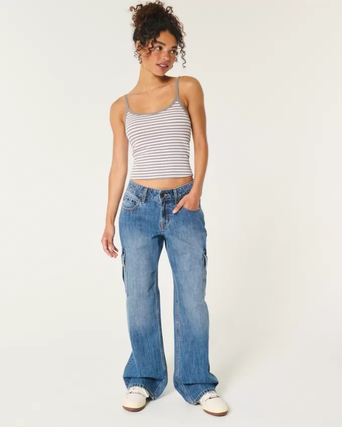 Ribbed Scoop Cami,Ribbed Scoop Cami