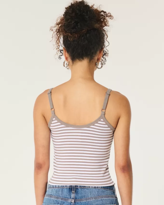 Ribbed Scoop Cami,Ribbed Scoop Cami