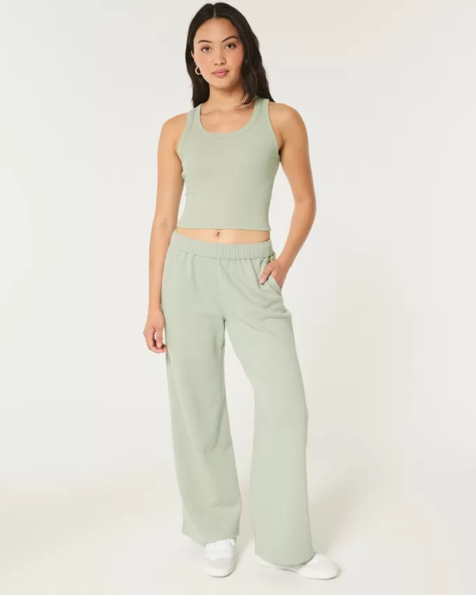 Ribbed Scoop Tank,Ribbed Scoop Tank