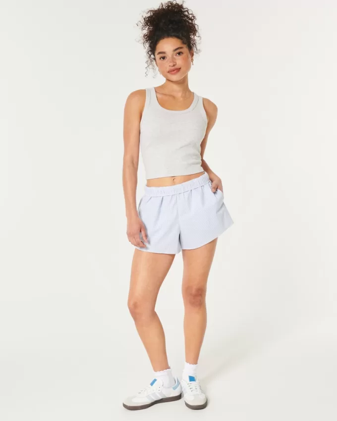 Ribbed Scoop Tank,Ribbed Scoop Tank