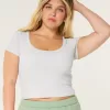 Ribbed Scoop Top,Ribbed Scoop Top