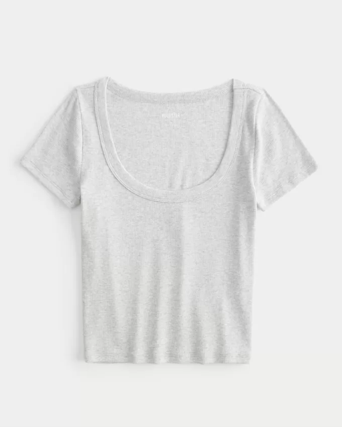 Ribbed Scoop Top,Ribbed Scoop Top