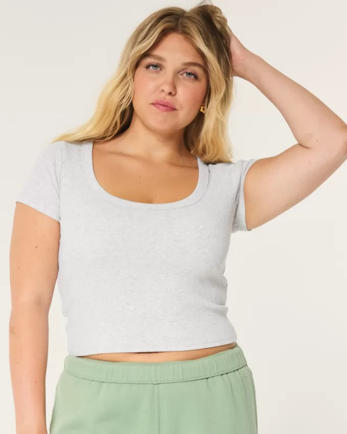 Ribbed Scoop Top,Ribbed Scoop Top