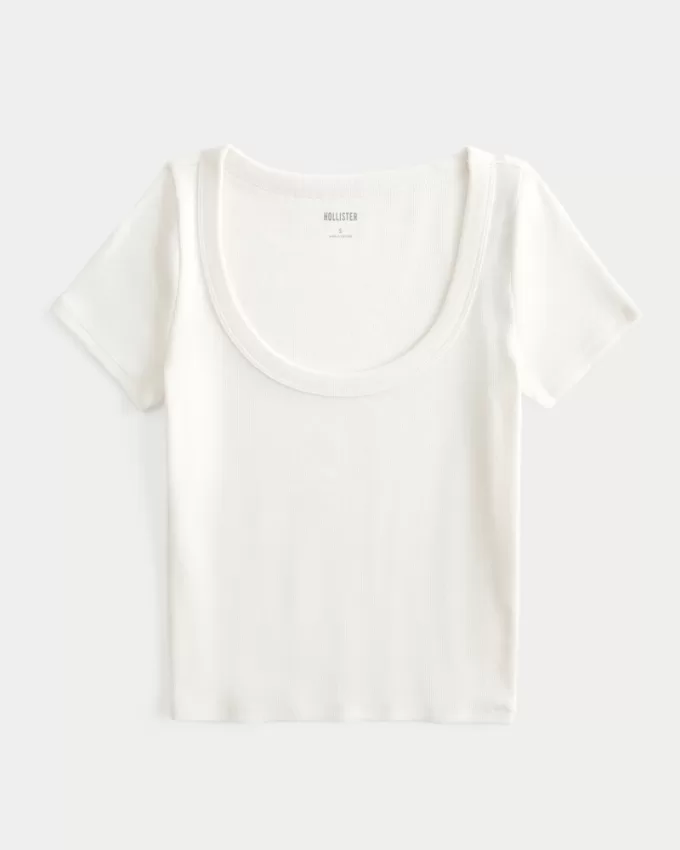 Ribbed Scoop Top,Ribbed Scoop Top