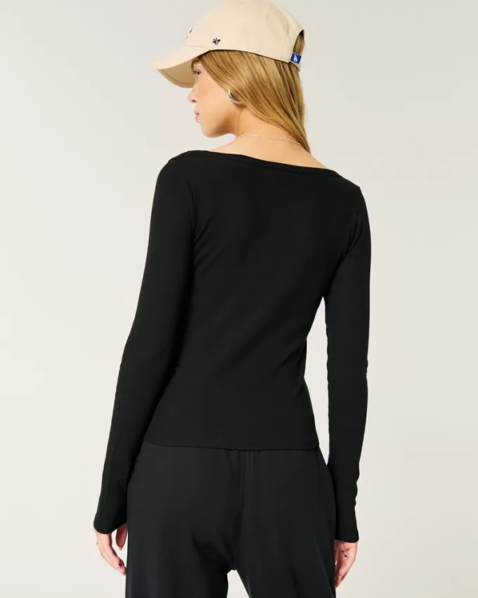 Ribbed Scoop Top,Ribbed Scoop Top