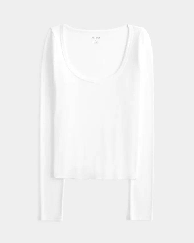 Ribbed Scoop Top,Ribbed Scoop Top