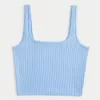 Ribbed Seamless Fabric Tank,Ribbed Seamless Fabric Tank
