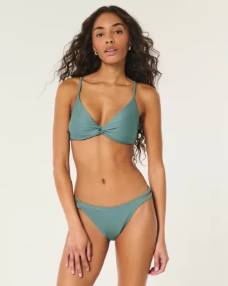 Ribbed Strappy High-Leg Cheekiest Bikini Bottom,Ribbed Strappy High-Leg Cheekiest Bikini Bottom