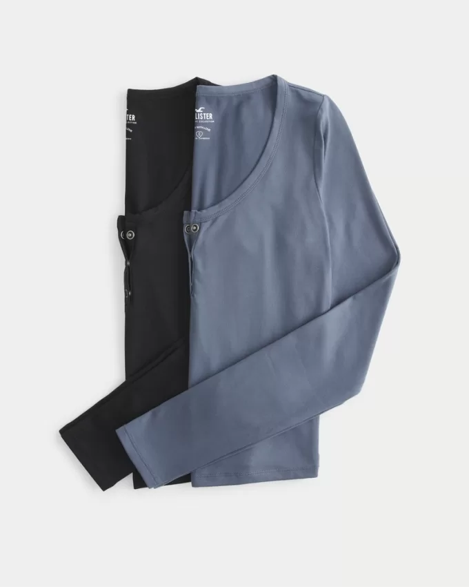 Seamless Fabric Henley 2-Pack,Seamless Fabric Henley 2-Pack