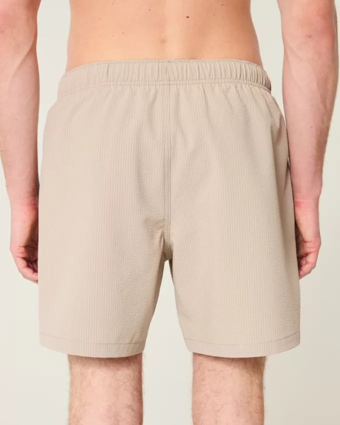 Seersucker Guard Swim Trunks 6″,Seersucker Guard Swim Trunks 6″