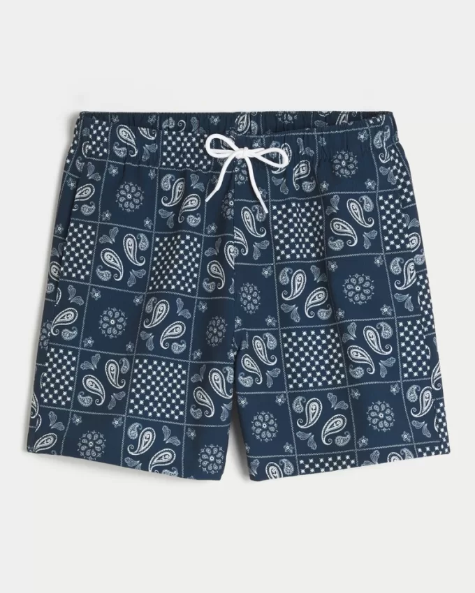 Seersucker Guard Swim Trunks 6″,Seersucker Guard Swim Trunks 6″