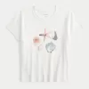 Shell Graphic Baby Tee,Shell Graphic Baby Tee