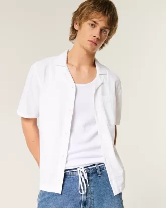 Short-Sleeve Seersucker Shirt,Short-Sleeve Seersucker Shirt