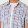 Short-Sleeve Striped Shirt,Short-Sleeve Striped Shirt