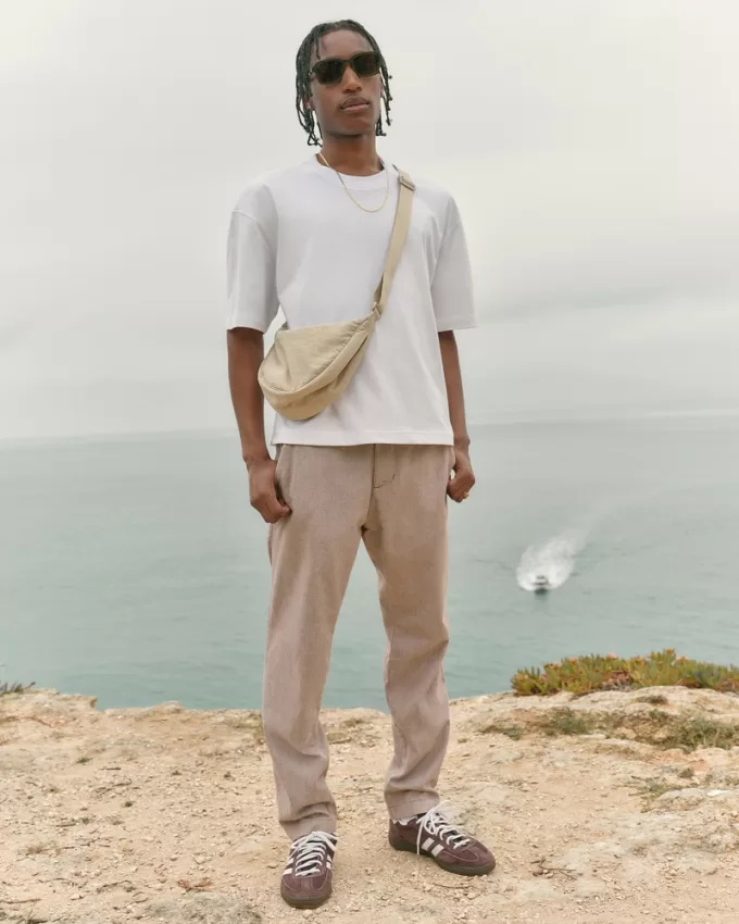 Slim Straight Stretch Linen-Blend Pants,Slim Straight Stretch Linen-Blend Pants