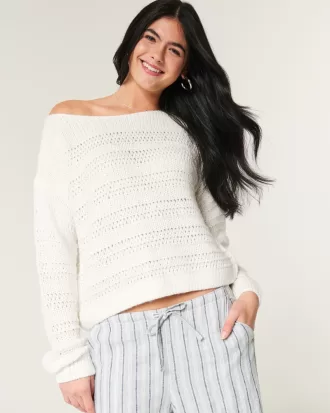 Slouchy Off-the-Shoulder Sweater,Slouchy Off-the-Shoulder Sweater