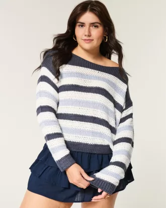 Slouchy Off-the-Shoulder Sweater,Slouchy Off-the-Shoulder Sweater
