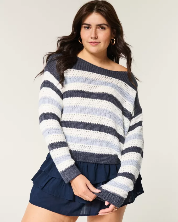Slouchy Off-the-Shoulder Sweater,Slouchy Off-the-Shoulder Sweater